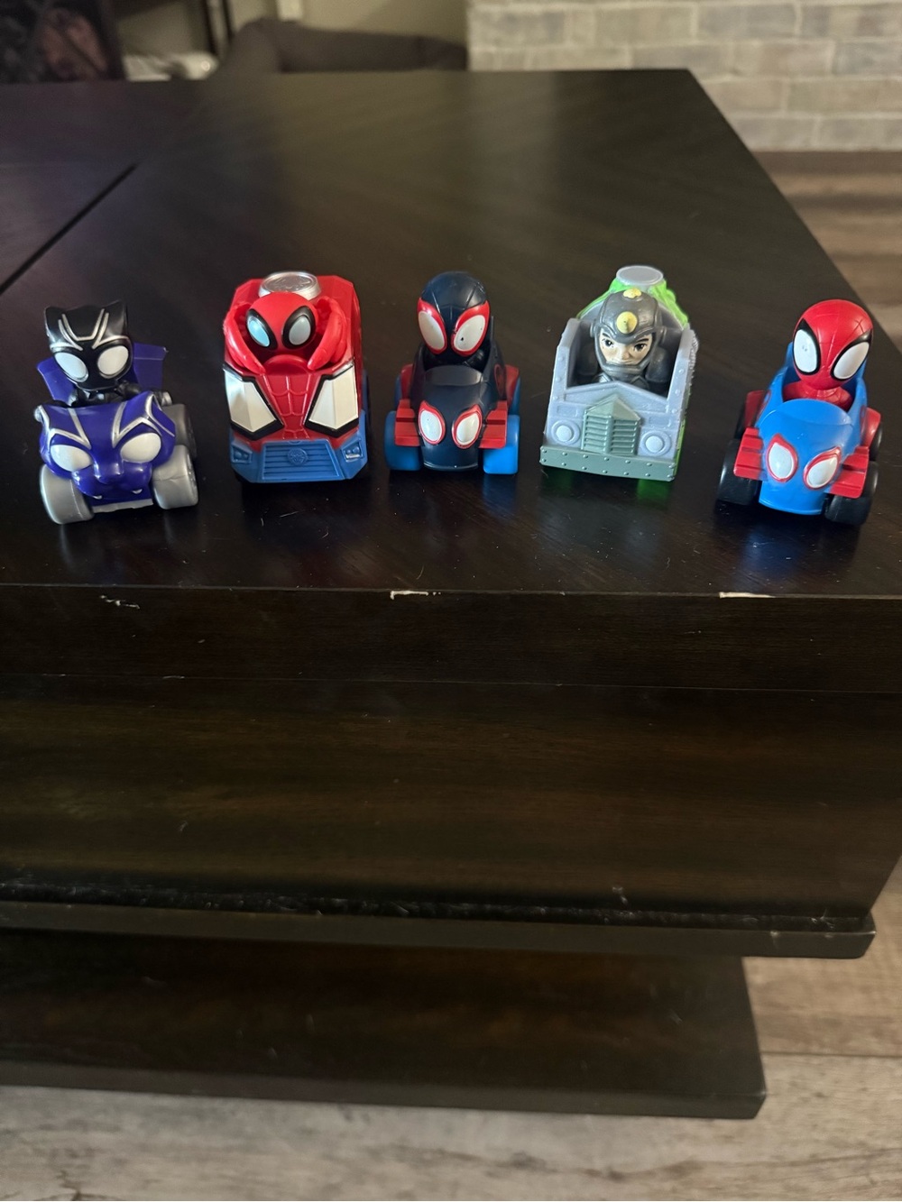 Set of five Marvel's Spidey and His Amazing Friends 2-inch mini toy vehicles